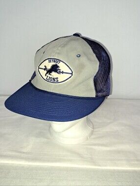 Vintage Sports Specialties Script Detroit Lions Nfl Snapback Hat